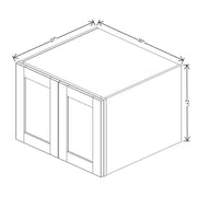Refrigerator Wall Cabinet 18" / 21" / 24" H  technical diagram