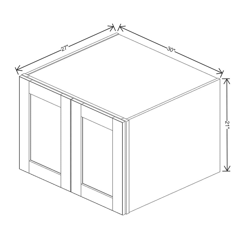 Refrigerator Wall Cabinet 18" / 21" / 24" H  technical diagram