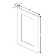 Replacement Wall Door Panel 21" H / 24" H  technical diagram