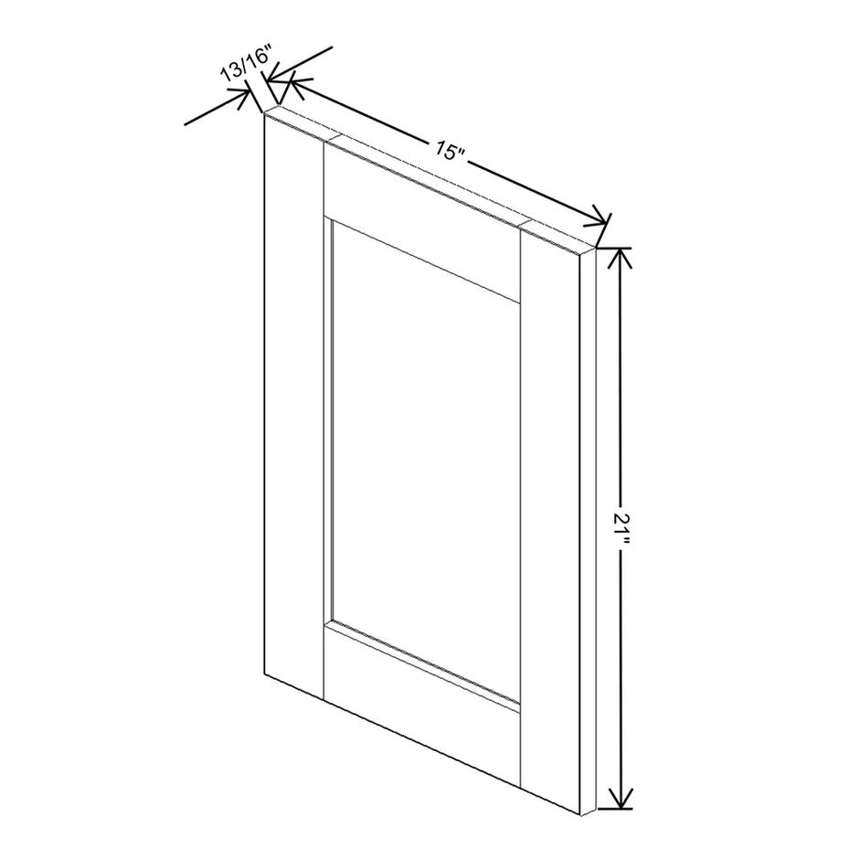 Replacement Wall Door Panel 21" H / 24" H  technical diagram