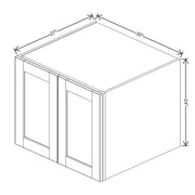 Refrigerator Wall Cabinet 18" / 21" / 24" H  technical diagram