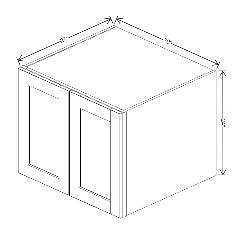 Refrigerator Wall Cabinet 18" / 21" / 24" H  technical diagram