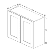 Wall Cabinet 24" H  technical diagram