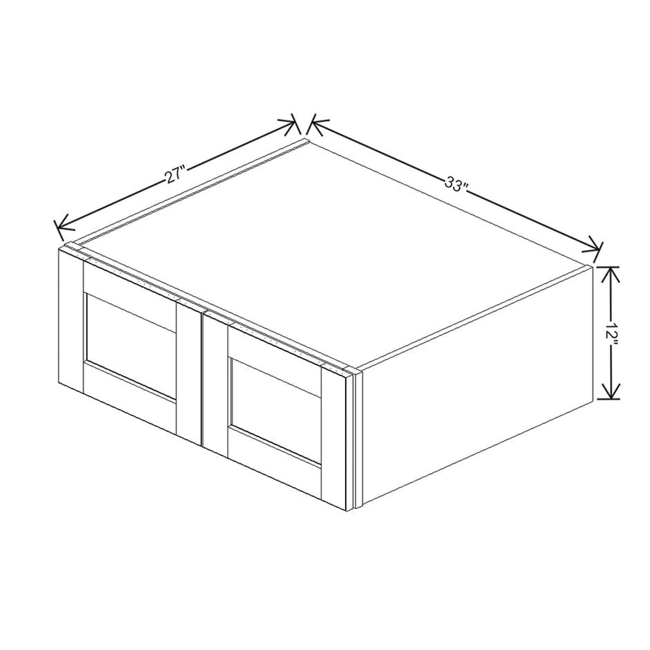 Refrigerator Wall Cabinet 12" H  technical diagram