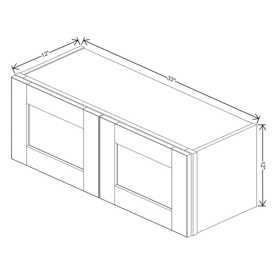 Wall Cabinet 12" H & 15" H  technical diagram