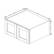 Refrigerator Wall Cabinet 15" H  technical diagram