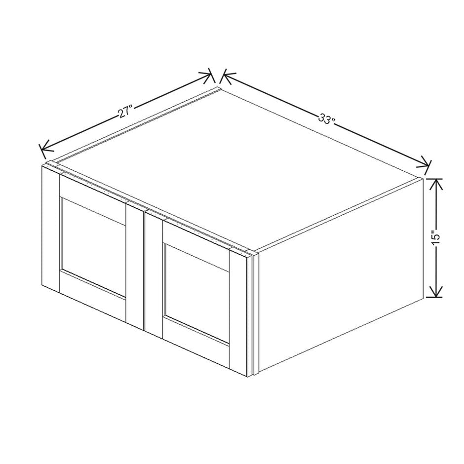 Refrigerator Wall Cabinet 15" H  technical diagram