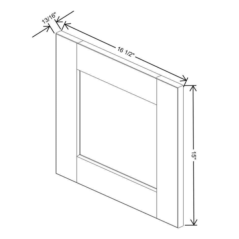 Replacement Wall Door Panel 12/15/18H  technical diagram