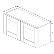 Wall Cabinet 12" H & 15" H  technical diagram