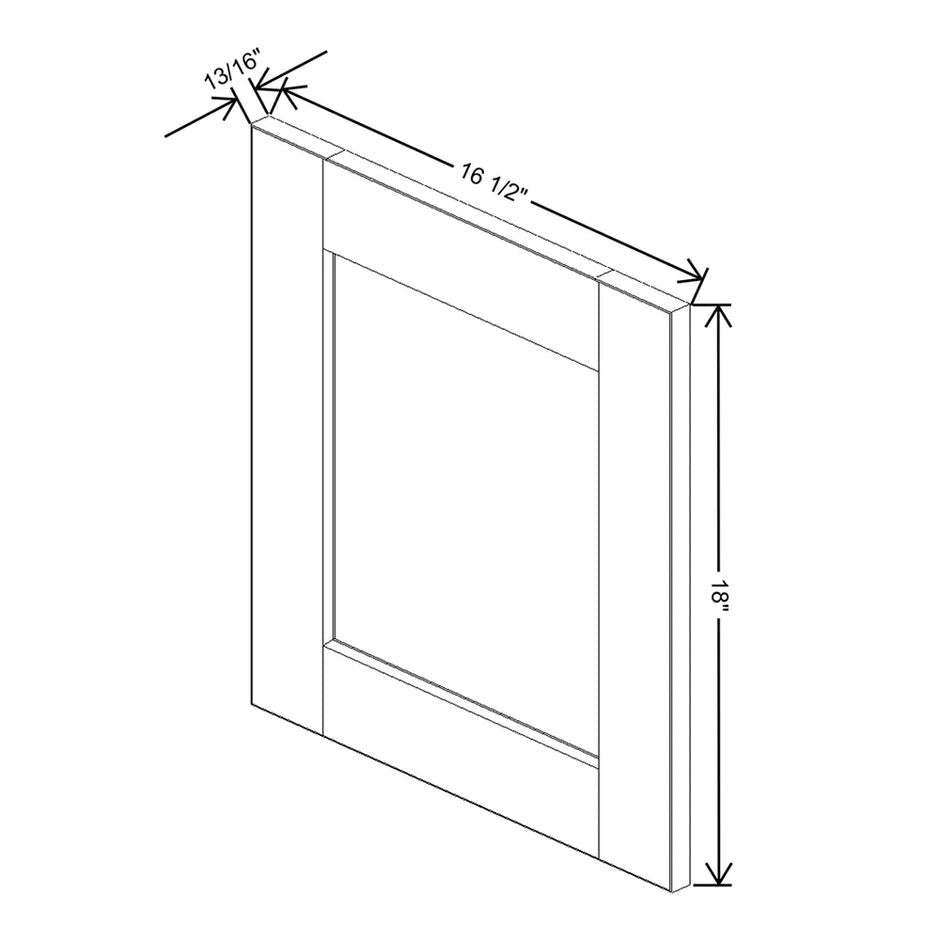 Replacement Wall Door Panel 12/15/18H  technical diagram