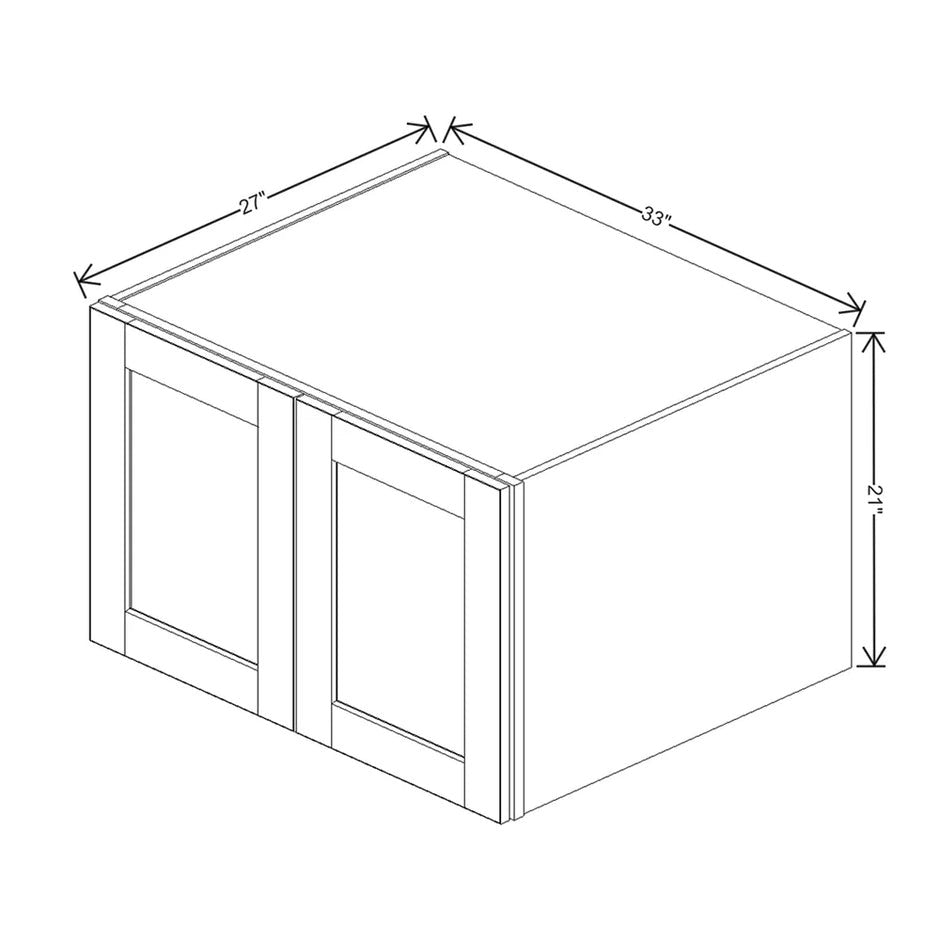 Refrigerator Wall Cabinet 18" / 21" / 24" H  technical diagram