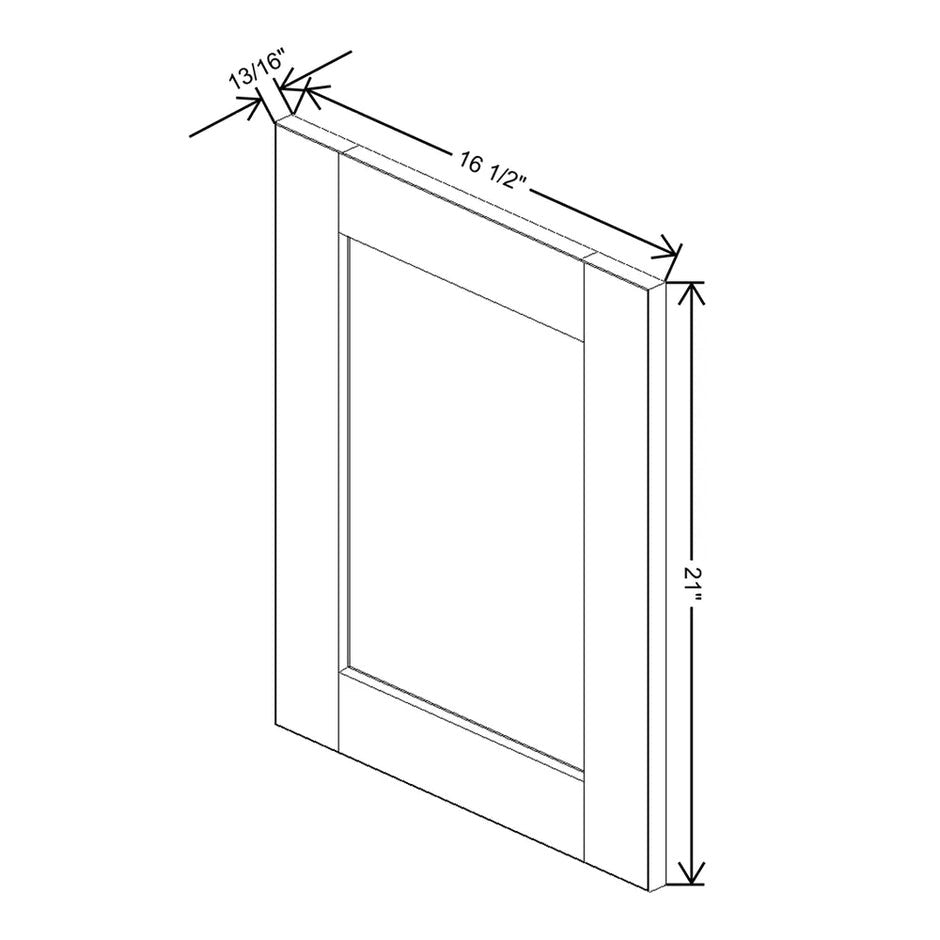 Replacement Wall Door Panel 21" H / 24" H  technical diagram