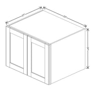 Refrigerator Wall Cabinet 18" / 21" / 24" H  technical diagram