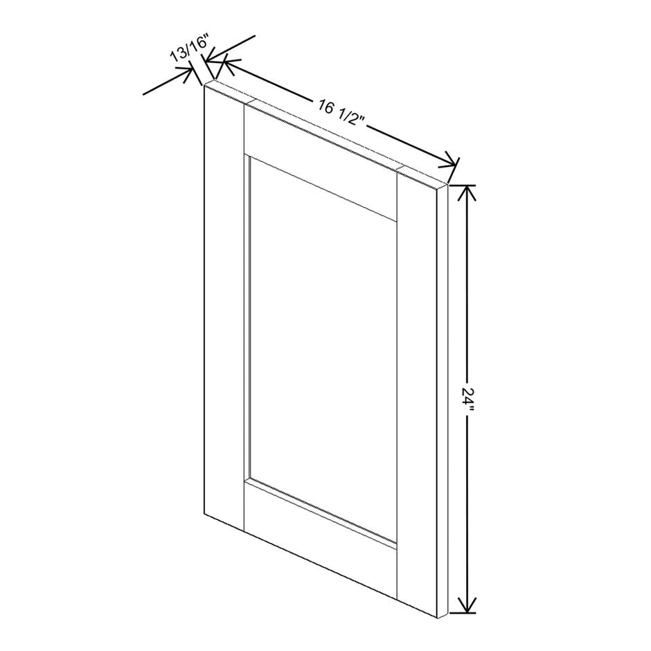 Replacement Wall Door Panel 21" H / 24" H  technical diagram