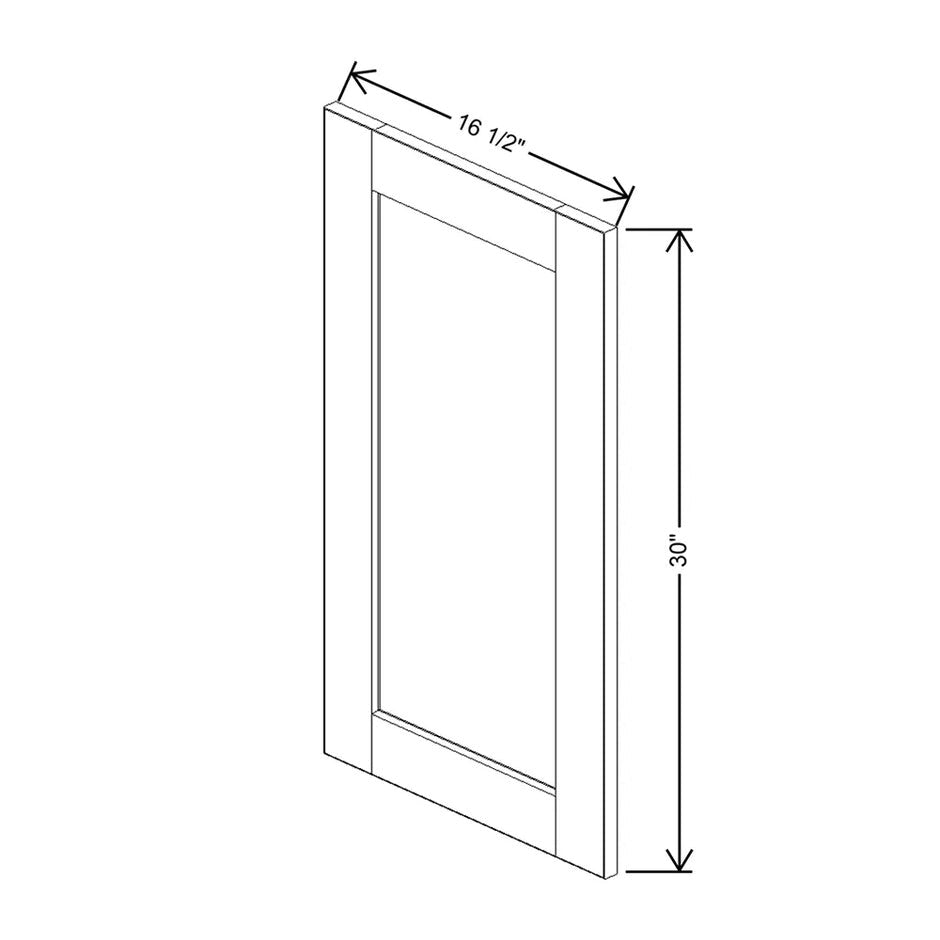 Replacement Wall Door Panel 30/36/42H  technical diagram