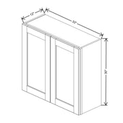 Wall Cabinet 30" H & 36" H  technical diagram