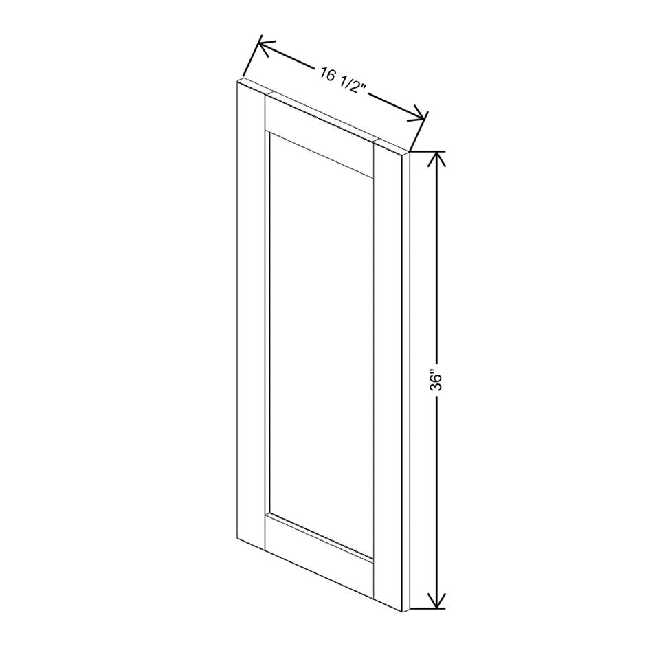 Replacement Wall Door Panel 30/36/42H  technical diagram