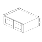 Refrigerator Wall Cabinet 12" H  technical diagram