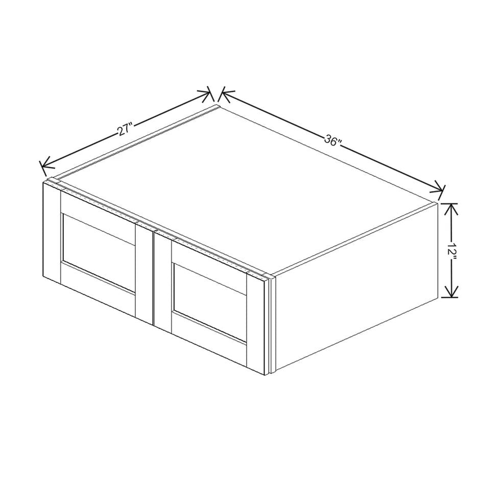 Refrigerator Wall Cabinet 12" H  technical diagram