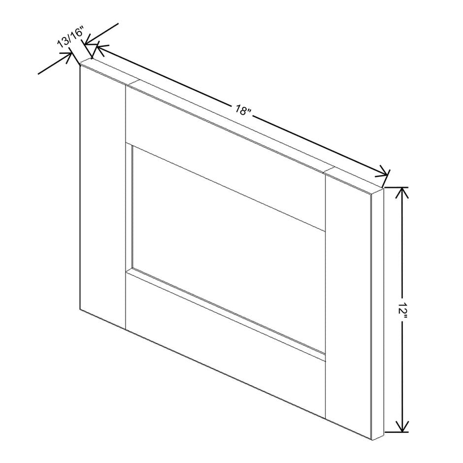 Replacement Wall Door Panel 12/15/18H  technical diagram