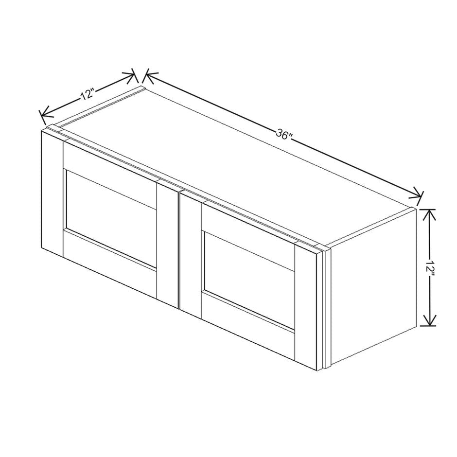 Wall Cabinet 12" H & 15" H  technical diagram