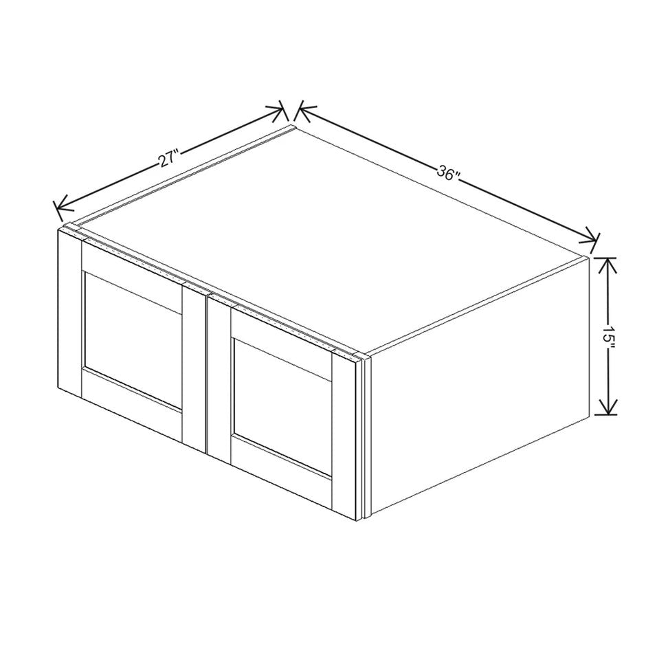 Refrigerator Wall Cabinet 15" H  technical diagram