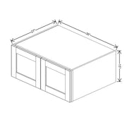 Refrigerator Wall Cabinet 15" H  technical diagram
