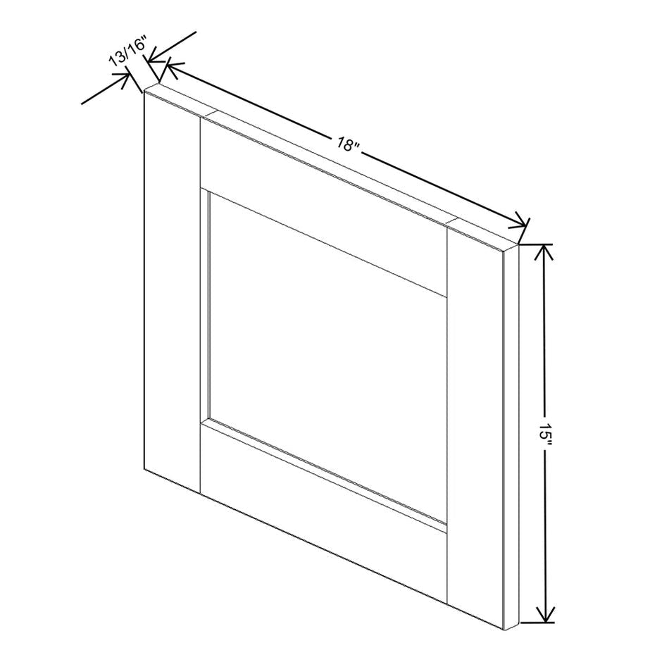Replacement Wall Door Panel 12/15/18H  technical diagram