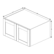 Refrigerator Wall Cabinet 18" / 21" / 24" H  technical diagram