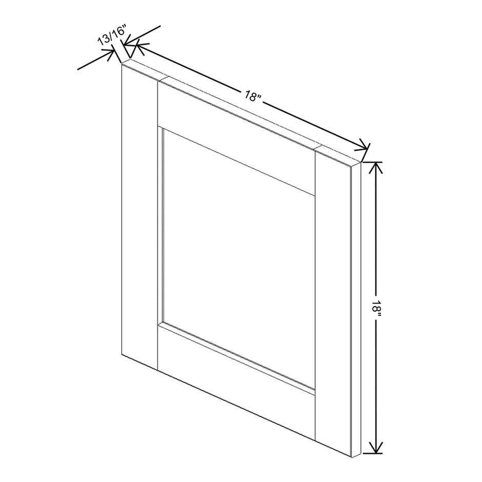 Replacement Wall Door Panel 12/15/18H  technical diagram