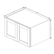 Refrigerator Wall Cabinet 18" / 21" / 24" H  technical diagram