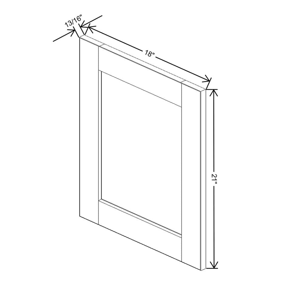 Replacement Wall Door Panel 21" H / 24" H  technical diagram