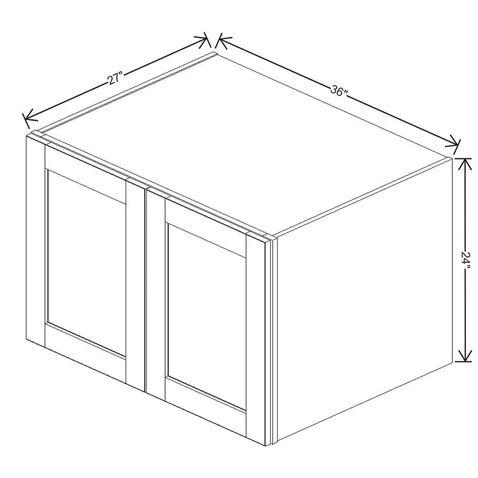 Refrigerator Wall Cabinet 18" / 21" / 24" H  technical diagram