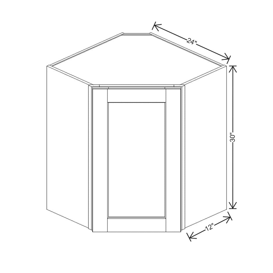 Wall Diagonal Corner 30" H & 36" H  technical diagram