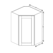 Wall Diagonal Corner 30" H & 36" H  technical diagram