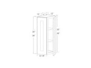 Wall End Corner 30" H & 36" H  technical diagram
