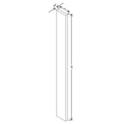 Wall Filler 3W x 30H x 3/4D technical diagram