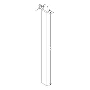 Wall Filler 3W x 36H x 3/4D technical diagram