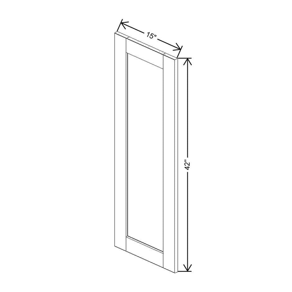 JK-B5-WM1542 – Replacement Glass Insert Door Panel – B5 – Pure