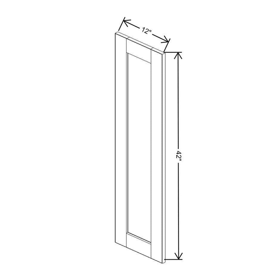 JK-B6-WMDC2442 – Replacement Glass Insert Door Panel – B6 – Pebble