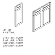 JK-A7-B36F – Dummy Door & Drawer With Frame – A7 – Creme Glazed – 36W x 30H x 1-1/2D