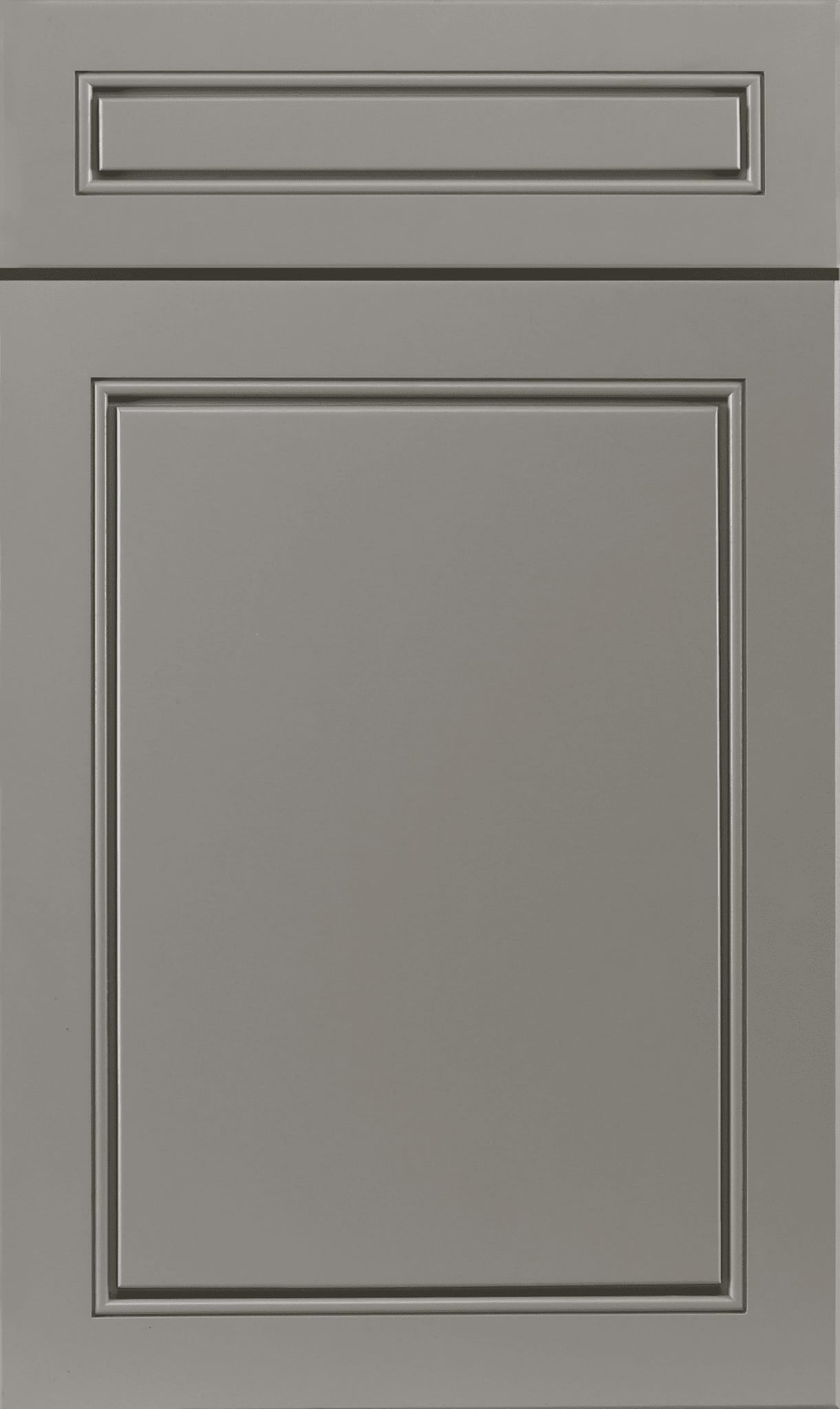 Greige cabinet door finish sample