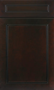 Espresso cabinet door finish sample