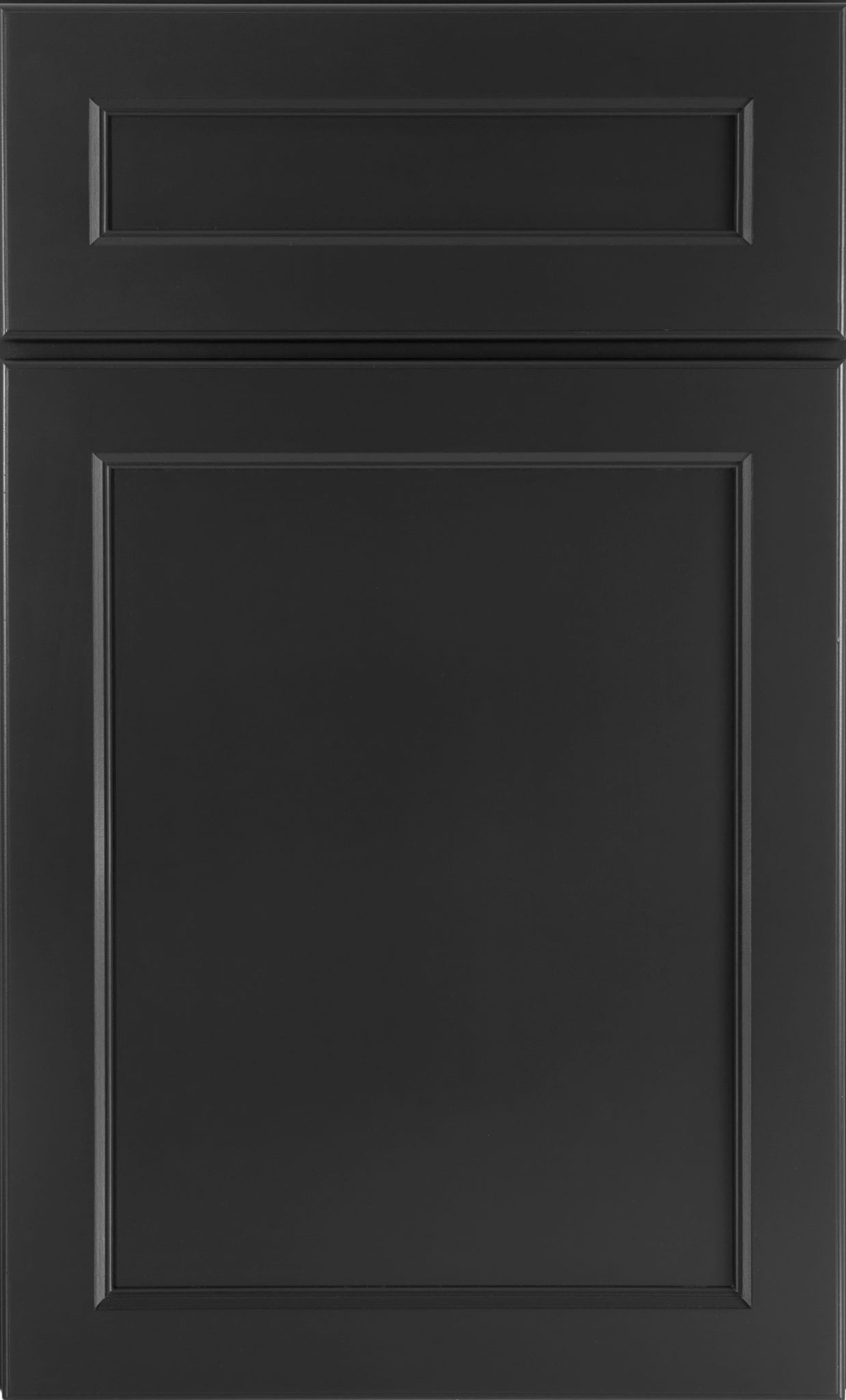 Charcoal cabinet door finish sample