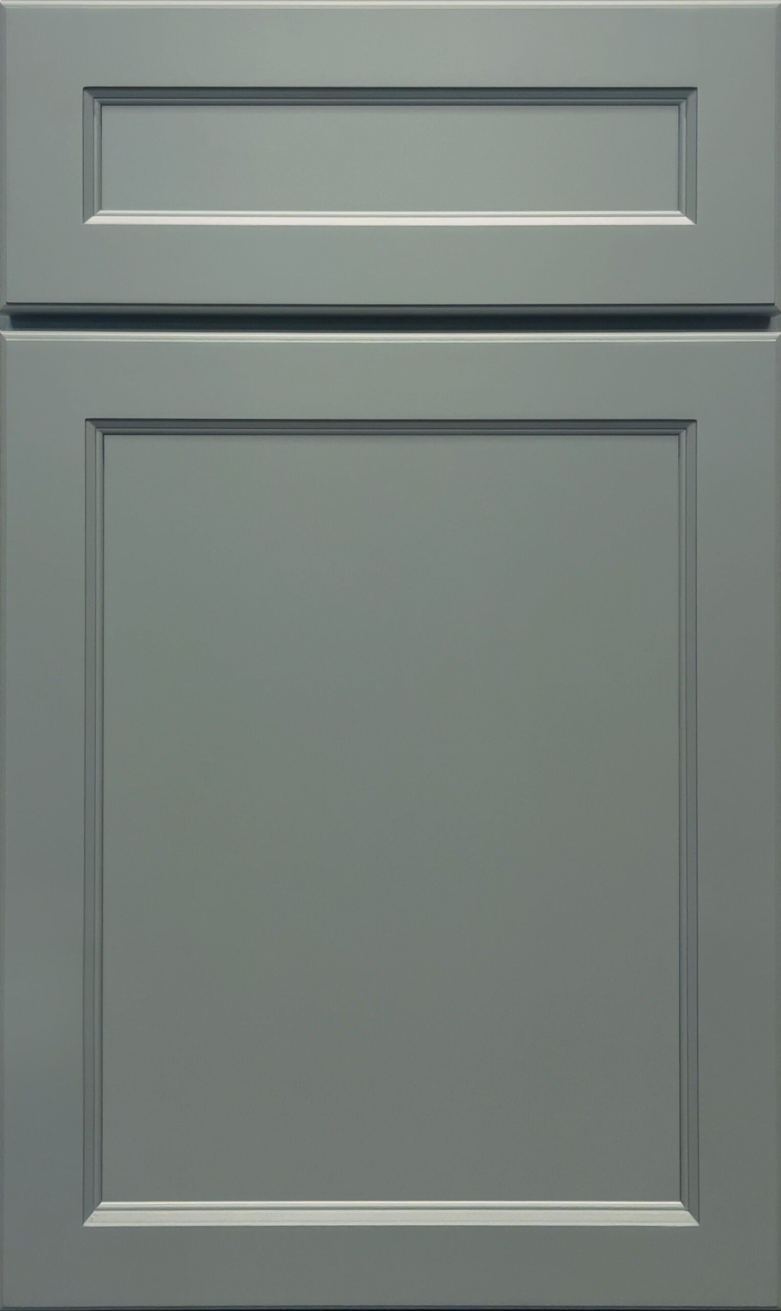 Sage cabinet door finish sample