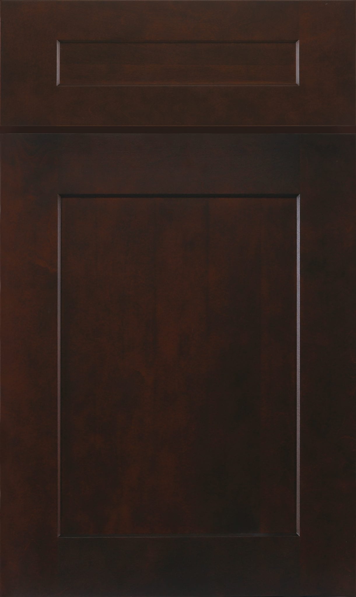 Java Coffee cabinet door finish sample